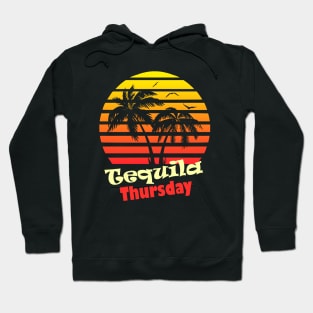 Tequila Thursday 80s Sunset Hoodie